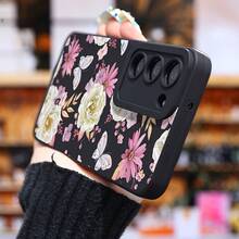 Encantador diseño floral en funda para teléfono  Galaxy S25 Ultra/S24 PLUS/S23+/S22/S21 Series, presenta diseño resistente a impactos, antideslizante, ligero, nuevo estilo de moda y carcasa suave de TPU premium. - Colores mixtos - Ver 7