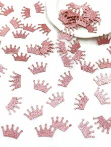 100 件闪光皇冠形五彩纸屑，圣诞节