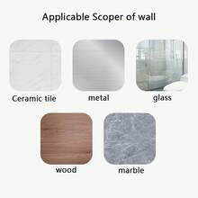 8pcs Curtain Rod Brackets No Drilling, Self-Adhesive Curtain Rod Brackets No Nails Adjustable Curtain Rod Hooks Curtain Hangers, For Bathroom Kitchen Hotel, Practical Hooks - 黏性支架夾 - 8 個 - 查看 6