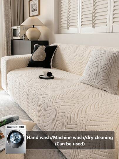 1 pieza Funda elástica para sofá para todo el año, funda antideslizante de cobertura completa para cojín de asiento de sofá, manta para sofá lavable a máquina y a prueba de polvo, apta para mascotas para dormitorio, oficina, sala de estar, sofá de 1/2/3/4 plazas