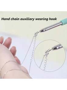 4pcs Of Stainless Steel Adjustable Jewelry Bracelet Accessory, Bracelet Hooking Tool