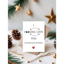 1 Set Hilarious Valentine Card For Friends With Humorous Design Perfect Gift For Men Women Sisters Husbands Perfect For Valentine Card Gift Card Greeting Card Thank You Card Birthday Card Christmas Card New Year Celebration With Envelope - Nhiều màu - Xem 2