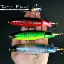 EstiloTACTICAL FISHING 3 Piezas - SeñUelos De Pesca Superficial Whopper Plopper. HéLice Giratoria, Pesados 36G Cada Uno Para Lances Largos.VersióN Mejorada - 1 - Ver 3
