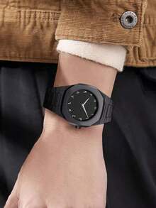 GUANQIN Classic Business Men's Watch Set - Matte Plastic Strap Quartz Watch, Fashionable Men's Watch Set, Suitable For Daily Life And Gifting, Father's Day, Halloween, Christmas, Students, Occasions, Dates, Business