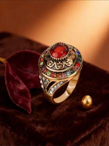 A Vintage Bohemian Women's Ring, Luxurious Bridal Engagement Jewelry, Vintage Elegant And Exquisite Accessories, Suitable For Daily Wear And Gifting, The Ideal Choice For Valentine's Day - Nhiều màu - Xem 4