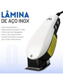 Máquina de Cortar Cabelo Profissional Altomex Lâmina Aço Inox 110V Cabo 2m Corte Preciso Silencioso - Multicolorido - Visão 8