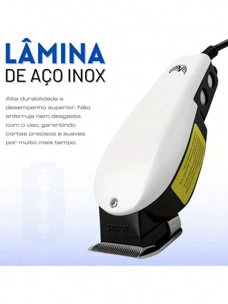 Altomex Professional Hair Clipper With Stainless Steel Blade, 110V, 2m Cord, Precise Cut, Silent Operation - Multicolor - View 8