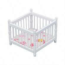 1 bộ đồ nội thất thu nhỏ nhà búp bê tỷ lệ 1:12, cũi trẻ em, ngựa bập bênh màu trắng, ghế ăn, ghế đẩu, đồ trang trí Lễ Tạ ơn - Nhiều màu - Xem 16