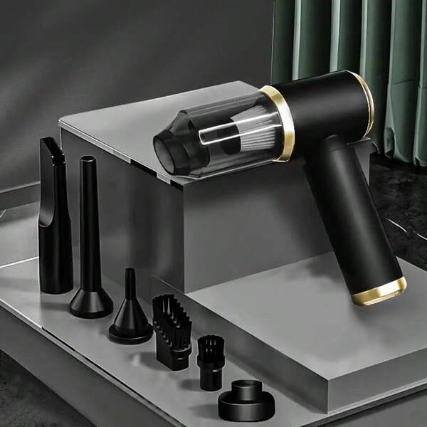 High Power Mini Portable Vacuum Cleaner, 1 Set, Cordless For Car And Home - Blow/Suction Dual Use With Super Strength, Mini Car Vacuum Cleaner, Powerful Suction Vacuum Cleaner, Portable Vacuum Cleaner, Mini Suction Blower, High Suction Cordless Vacuum Cleaner