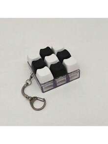 猫形钥匙扣减压指尖玩具，机械键盘开关测试器，钥匙扣，桌面装饰，手机挂饰，创意新奇抗焦虑指尖玩具，手机配件