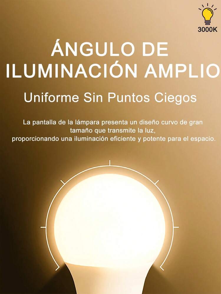 1pieza/6piezas/10piezas/20piezas/30piezas/50piezas bombilla LED, Foco Led, bombillas de iluminación LED para interiores,Foco Led de Luz cálida  5W/7W/9W/12W/15W/18W/21W ,Luz cálida 3000K, luz LED de 500-2100 lm, equivalente a 100 W,base estándar E27, blanco natural, no regulables,para recámara, sala de estar, ideal para interiores. - 6 piezas - Añade 5