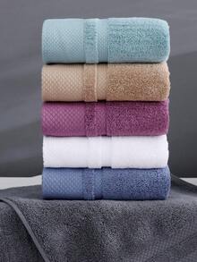 3 piezas/1 pieza Toallas de baño de algodón minimalistas modernas, súper suaves y absorbentes, toalla de baño extra grande, secado rápido, sin pelusa, toalla de sauna, de alta calidad, ligera, toalla de invitados, mejor regalo para la pareja, toalla de mano 34*75, toalla de baño 70*140 - Caqui - Ver 8