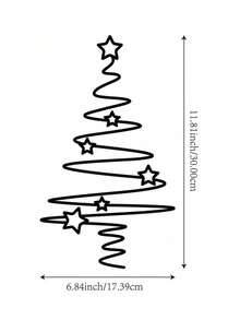 1pc Multi-Functional Metal Christmas Tree Wall Art - All-Season Indoor/Outdoor Decor For Christmas, Halloween, Easter & Thanksgiving Celebrations - Multicolor - View 3
