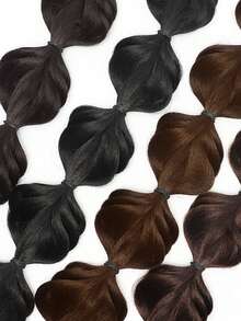 18英寸假发马尾发带发圈手工编织脏辫发饰 - 彩色 - 查看 4