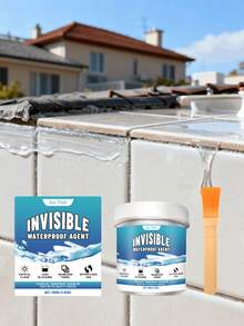 Transparent Waterproof Sealant - Quick Leak Sealing, Indoor/Outdoor Use, Forms Transparent Film, Waterproof & Durable, No Need To Break Tiles, Solves Leakage Issues In Kitchen/Bathroom/Window Sills/Walls, Suitable For Toilet & Tile Gaps, Tile Gaps Leakage, Window Sill & Balcony Leakage, Exterior Wall Waterproofing & Leak Repair, Floor Drain Edge Leakage, Bathroom Floor Gaps