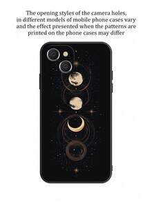 1个星月图案黑色手机壳，兼容三星、 16、13、15、15 Pro、14 Pro、14 Plus、7/8 Plus、11、12 Pro Max、13、14 Pro Max、S25、S24、S23、S21、S22/S26/S26 Plus/S26 Ultra、Pixel 9A、8等机型。可作为礼物送给朋友。 - 黑色 - 查看 5