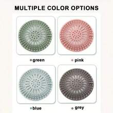 1 Set Of Sewer Hair Collector To Keep The Sewer Clean And Unobstructed, Shower Drainage Filter Hair Collector Set, Home Bathroom Decoration, Toilet, Kitchen Sink, Anti Clogging And Anti Odor Floor Drain Cover - 粉色 - 查看 4