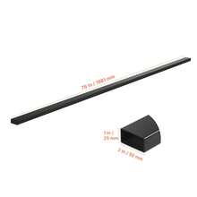6.5ft Stainless Steel Handrail (1/4 Pack) & Complete Cable Railing Kit With 35in Posts, Plus 2 Pack POM Handrail Connectors (Flat HT-04/Corner HT-05) - Matte Black, Rectangular/Adjustable/Cuttable, For Indoor/Outdoor Stairs, Deck, Balcony - 6.5ft 4-pack - View 10