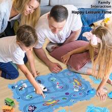 DIY拼图玩具车轨道：跨境智能设计，亲子互动、认知发展和冒险游戏的理想之选——互动社交活动的必备品，男女皆宜——畅销热销产品——送给朋友、生日、圣诞节的完美礼物 - 彩色 - 查看 2