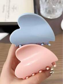 4/2/1 pieza Nuevo clip de pelo coreano de color crema con forma de corazón, versátil, de agarre, temperamento, para el moño en la parte posterior de la cabeza, pinza para el cabello, relleno de calcetines, relleno de calcetines, relleno de calcetines para mujeres, relleno de calcetines para mujeres, regalos de Navidad, regalos, relleno de calcetines de Navidad, regalos para mujeres, regalo, regalo de Navidad, relleno de calcetines para adultos, relleno de calcetines para adultos, accesorios para el cabello, accesorios para mujeres, relleno de calcetines, accesorio de cabello de mayoría de edad, accesorios de cabello de Navidad, ideas de regalo para mujeres, relleno de calcetines de belleza, regalos de Navidad para mujeres - Multicolor - Ver 3