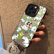 Funda para 17, 16e, 16, 15, 14, 13, 12, 11,, Pro X XR XSMAX 8, Plus - Compatible con Anime S-y -Caídas en Acabado Mate, Funda de Teléfono Bonita, Textura Suave,Diseño Impreso con,Usuarios Casuales,Amantes de Kawaii17 17promax - Negro - Ver 3