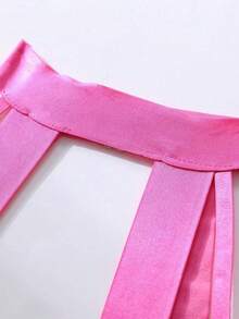 Women's Sexy One-Piece Lingerie, Tied Neck Hanging Hollow Sleepwear, Suitable For All Seasons, Honeymoon Night, Bedroom, Valentine's Day, Events,Sexy Lingerie - 玫紅色 - 查看 2