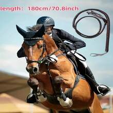 Western Cowboy Whip - Faux Leather Riding Crop, Multifunctional Equestrian Training Whip With Ergonomic Handle, Suitable For Riding, Western Performance, Dressage, Rodeo, Ranch Work - For Horses, Cowboys Accessories, Realistic Cracking Sound, Valentine's Day Gift