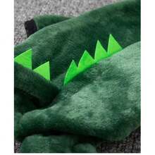 1件可爱绿色恐龙变身宠物服装，适合泰迪犬、贵宾犬等小型犬的保暖套装，圣诞宠物礼物 - 綠色 - 查看 10