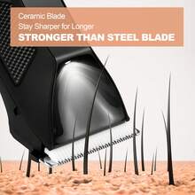 Conduroma 男士体毛修剪器，Manscape 球形阴毛修剪器，3 合 1 男士理容套装，适用于腹股沟、身体、面部，干湿两用电动剃须刀，可更换陶瓷刀片，男士礼物，黑色。