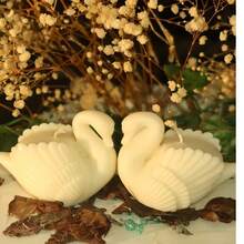 1支天鹅/火烈鸟造型大豆蜡烛，无烟装饰蜡烛，适用于家居装饰、氛围营造、节日装饰、蜡烛装饰、新年装饰、新年礼物、婚礼装饰、婚礼回礼、情人节装饰、情人节礼物、送给她的礼物、送给闺蜜的礼物、纪念品、摄影道具 - 彩色 - 查看 9