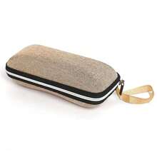 1 pieza Estuche de gafas premium fresco y fresco de piel de PU, caja de almacenamiento portátil para gafas de sol, contenedor protector de accesorios para gafas para deportes y viajes, accesorios de gafas para mujer - Multicolor - Ver 3