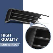 Front Bumper Lower Left & Right Side Grills For A3 S3 2013 2014-2017 1Pair - Black - View 4