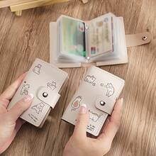 Card Holder For Women, Compact Multi-Card Slot, Large Capacity, Driver's License Holder, Cute And Unique Integrated Wallet - chim cánh cụt - Xem 1