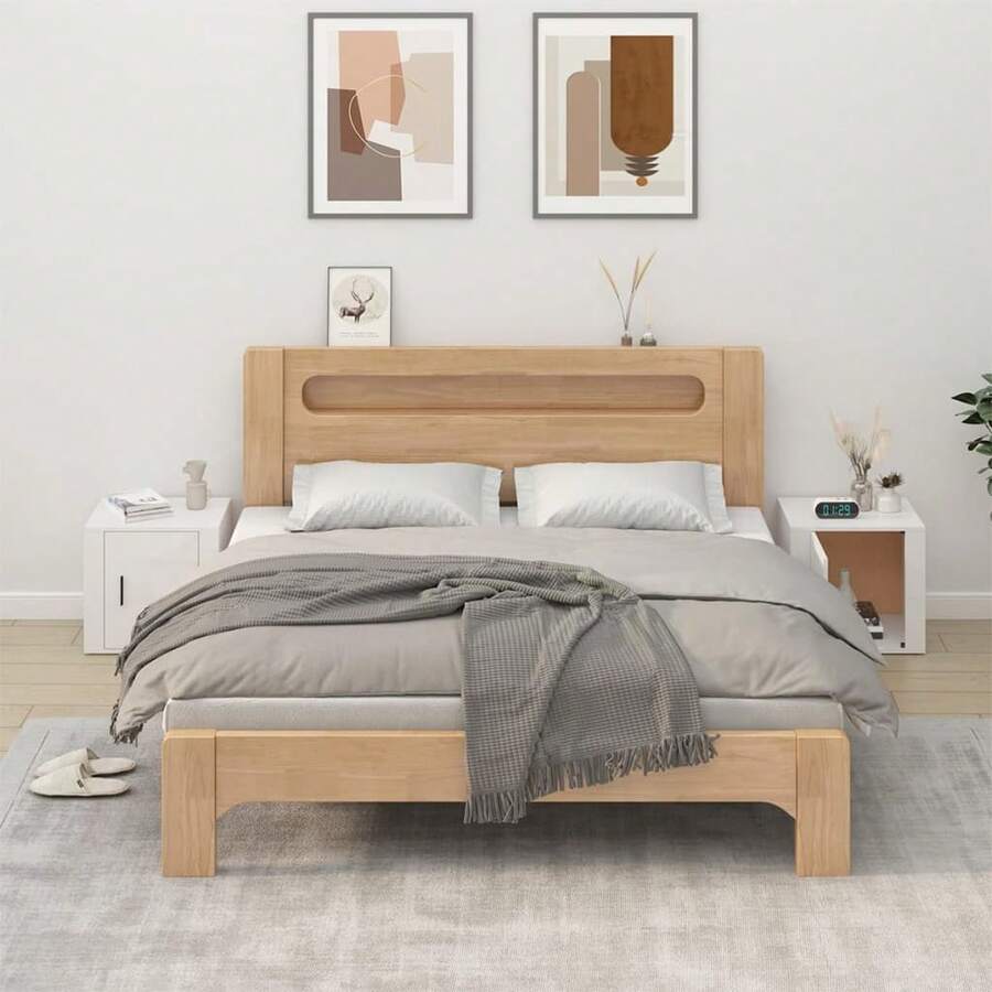 vidaXL Nachttische 2 Stk. Hochglanz-Weiß 50x39x47 Cm - Bianco - Visualizzare 1