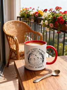 1pc 11oz God Forbid Women Have Hobbies Coffee Mug, Mug, Witch Mug, Mugs, Witchy Mug, Girl Power Mug, Spooky Mug,Christmas Coffee Cup, Reusable,Work Gag Coffee Mug,Thanksgiving, Christmas Decorations,Christmas Gift,Birthdays Gift,Holidays Gift,New Year Gift,Ideal For Hot & Cold Drinks, Room Decoration,Winter Drinkware, Thoughtful Present, Family Keepsake,Valentines Day Gifts,Wedding