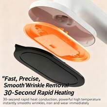 升级版便携式迷你蒸汽熨斗 - 180°旋转手持式衣物蒸汽熨斗，可折叠设计，专业服装蒸汽熨斗，可充电，方便旅行，小巧便携 | 结构坚固耐用，衣物蒸汽熨斗