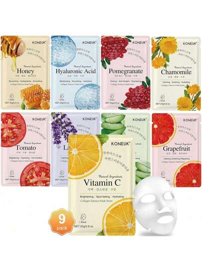 MORE BEAUTY 200 piezas Collagen Face Masks Skincare For Women, Hydrating Sheet Face Masks Suitable For All Skin Types, Bulk Facial Masks For Women Skin Care, Face Mask Gifts Set For Spa Party