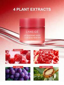 Laneige Lip Sleeping Mask K-Beauty Berry Moisturizing: Nourish, Hydrate, Vitamin C, Murumuru & Shea Butter, Antioxidants, Flaky, Dry Lips, For Women Laneige Lip Balm Makeup 20g/0.70 Oz Customer-Proven Lip Effects