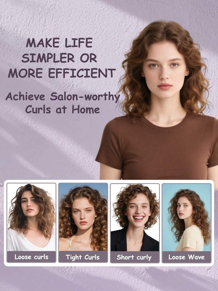 Rizador de cabello CRASTS, Tenacilla con ajuste de temperatura, Plancha de cabello, Color rosa, Estilizador de cabello HC-048, Adecuado para peinado personal, Regalo para el cuidado del cabello - Tipo de Enchufe A USA (110-127V) - Añade 7