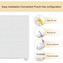 Window Blinds Cordless No Drill Cut To Size Clip On Stick On Self Adhesive Temporary Blinds Pleated Paper Blinds For Windows Doors Shades For Home Nursery Bedroom Kitchen Bathroom - Multicolor - View 9