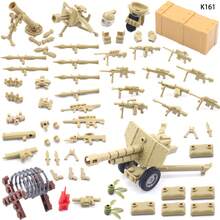 Military Set Simulate Battle Mini Weapon Pack Gun Rifle Pistol Accessories Building Blocks Diy Set Equipment Accessories Kits Swat Team Soldier Figures