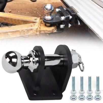 Universal 50mm Towing Ball With Bolts Tow Hook Hitch Coupling Tow Jaw 3.5T