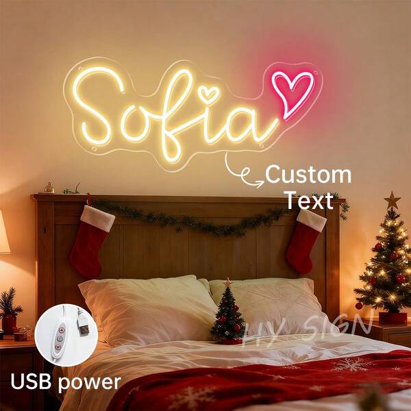 Letreiro de neon Cuatom para decoração de quarto, letreiro de neon personalizado para festival, luminárias de LED neon para cozinha, decoração personalizada para casa, decoração personalizada de neon para cozinha