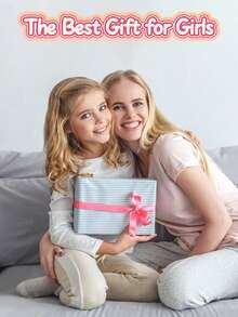 26pcs Kids Fake Nails, EBANKU 1 Pack Pink Flower Kids Press On Nails, Suitable For Girls Aged 5-12 - Multicolor - View 6