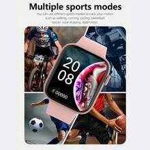 Multi-Functional Outdoor Sports Fashionable Smart Watch, Supports Wireless Calling And Messaging, Music Playback, Fitness Tracker Smart Watch - Pink - View 5