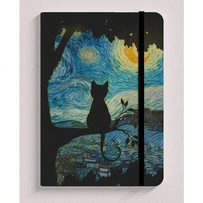 Caderno Sketchbook A5 capa dura caderno de desenho TEMA GATOS