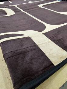 Extra Large Decorative Rug For Living Room/Bedroom, 2.0 X 2.4m, Printed Velvet Luxury Decor. - Brown - View 3