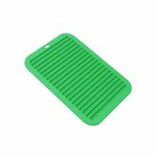 1pc Trivet Set, Includes Silicone Trivet Mat, Heat Resistant Countertop Pad, Silicone Pot Holder, Kitchen Hot Pad, Silicone Drain Mat, Large Wave Pattern Induction Cooktop Protector, Coasters, Placemats - Multicolor - View 13