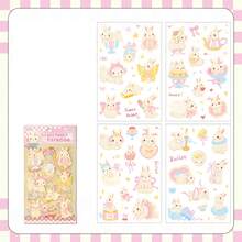 4pcs Pet Planner Stickers, Cute Pet Tea Party Series, Adorable Pet Theme Planner Stickers - Multicolor - View 13