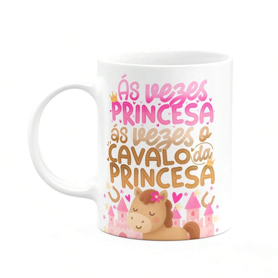 JPS INFO Caneca Divertida Vibes - As vezes princesa...